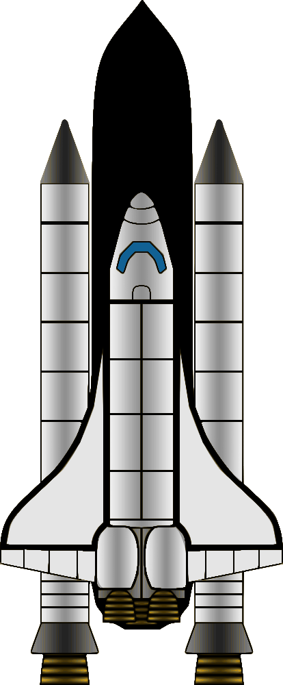 OnlineLabels Clip Art - Space shuttle